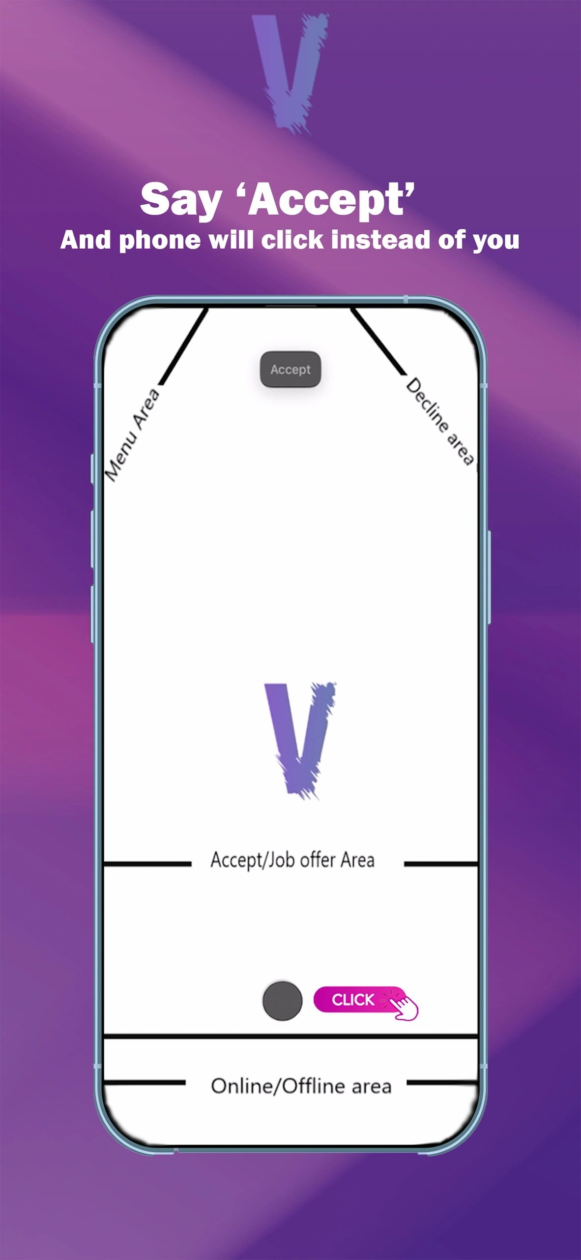 Say Accept automation screen